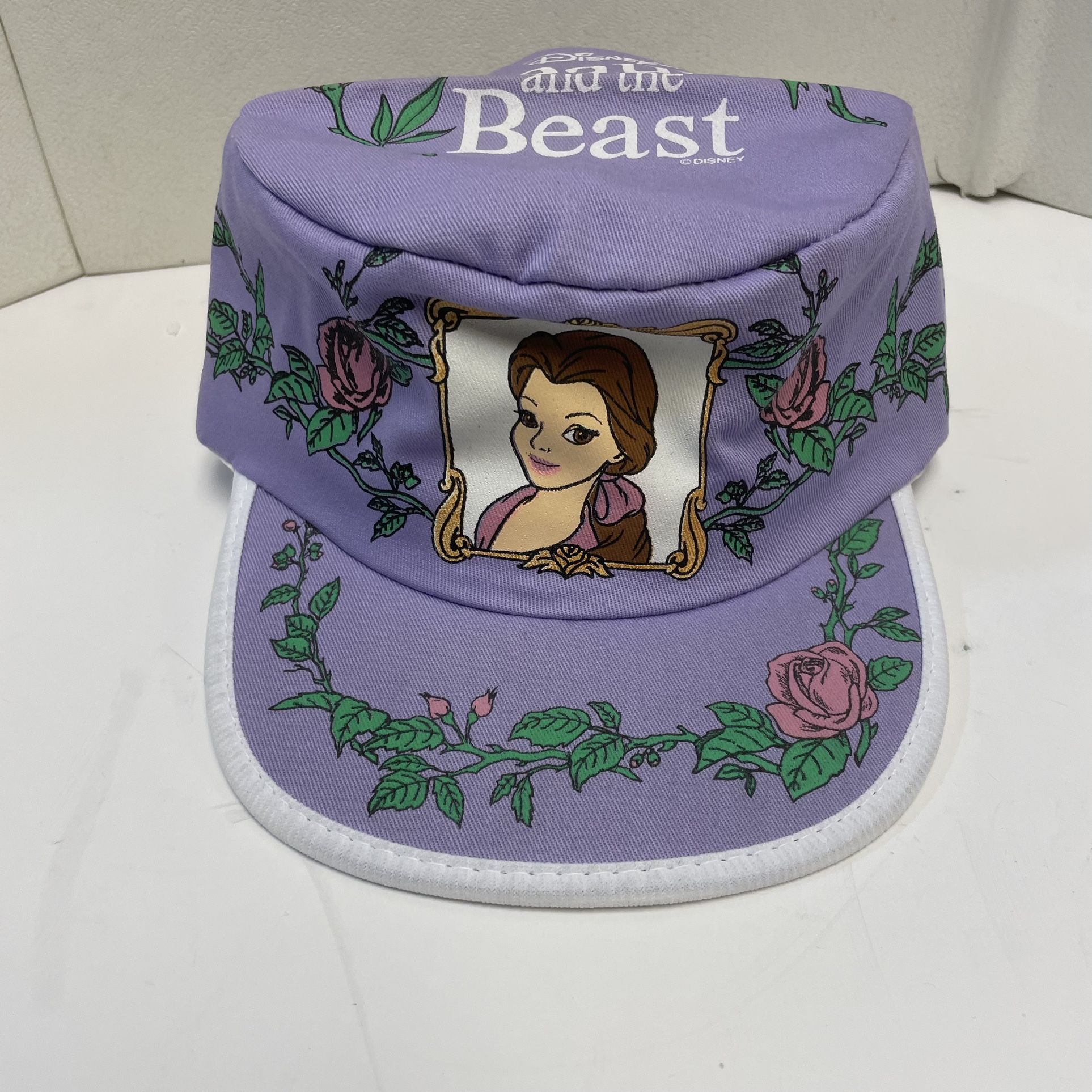 Vintage Beauty and the Beast BELLE Disney Hat Painter Style Cap Youth OSFA USA