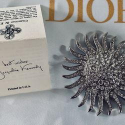 Jacqueline Jackie Kennedy's Swarovski Sunburst Pin