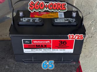 Car Battery Group Size 65