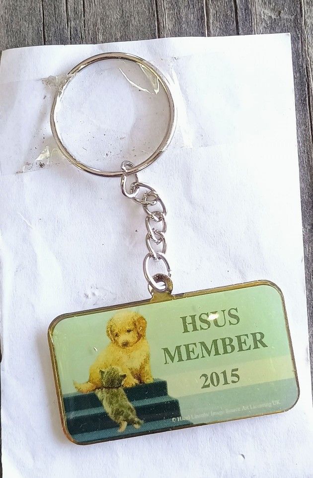 Humane Society Puppy & Kitten HSUS Member Key Chain