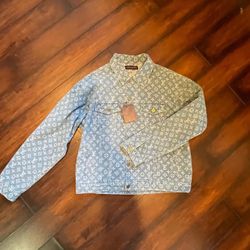 Lv Denim Jacket Size Xl Men New 