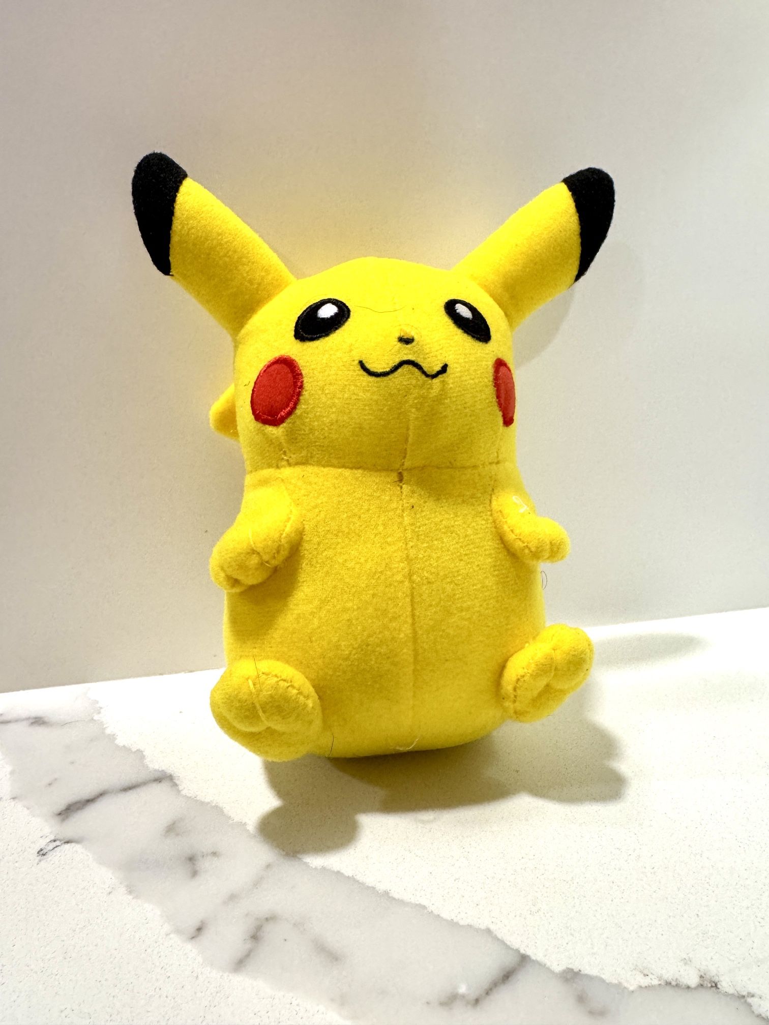 Pikachu Plush 8” Toy Factory 2020 Pokémon Stuffed Animal Soft Yellow Plushie