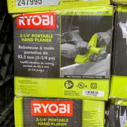 Ryobi Electric Hand Planer Electric Wood Planer 3-1/4” Portable Hand Planer 