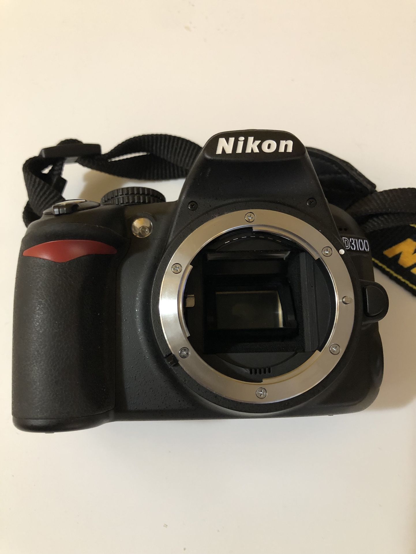 Nikon D3100 Camera In Good Condition . The cover to the SD card broke