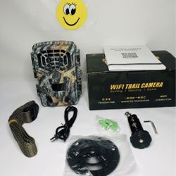 Bluetooth WiFi Trail Camera 48MP 4K, IP66 Waterproof Motion Activated Night Vision Game Hunting Cameras for Outdoor Wildlife Monitoring, 940nm Glare-F
