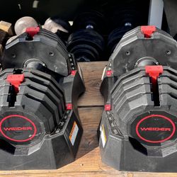 WEIDER ADJUSTABLE  100Lbs.                                          Bench Incuded