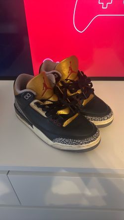 Black Cement Jordan 3's