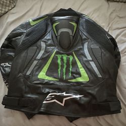 Leather Monster Motorcycle Jacket  XXL