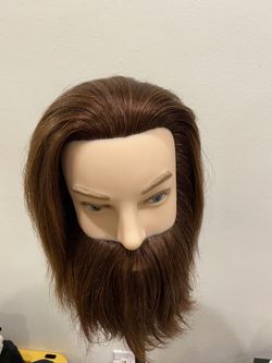 Male Full Hair And Beard Mannequin - New!