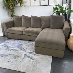 Gray Storage Sectional Couch Sofa **ALL NYC DELIVERY**