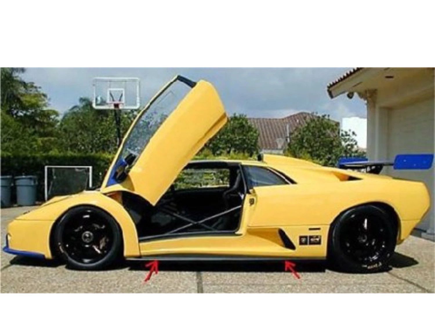 Side Skirt Set GTR Style For Lamborghini Diablo 1990-2001