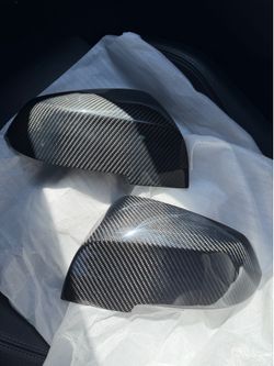 Real Carbon Fiber Mirror Caps – Fits BMW F22 F23 F30 F31 F32 F33 F36 (Non-M Models)