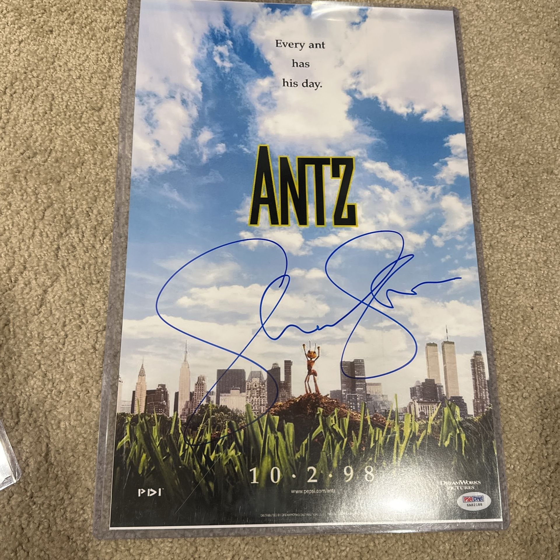 Sharon Stone Signed 11x17 Anti Movie Poster
