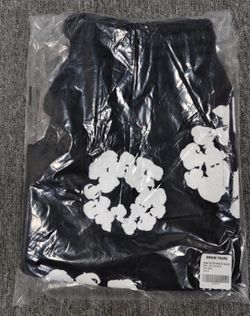 Black Denim tear shorts