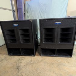 For Sale: Pair of Mackie SWA1801 18″ Powered Subwoofers – $1,000 OBO