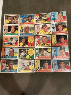 🥎 (150) 1960 TOPPS BASEBALL CARDS 🍿 EXCELLENT CONDITION 🥎