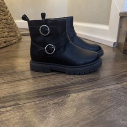 Cat & Jack Black Boots 10T 