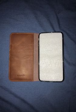 New iPhone 6 Plus real leather brown wallet case