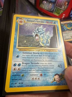 Giovanni’s Gyarados Swirl Gym Challenge 5 Holo NM