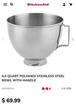KitchenAid 4.5 quart bowl