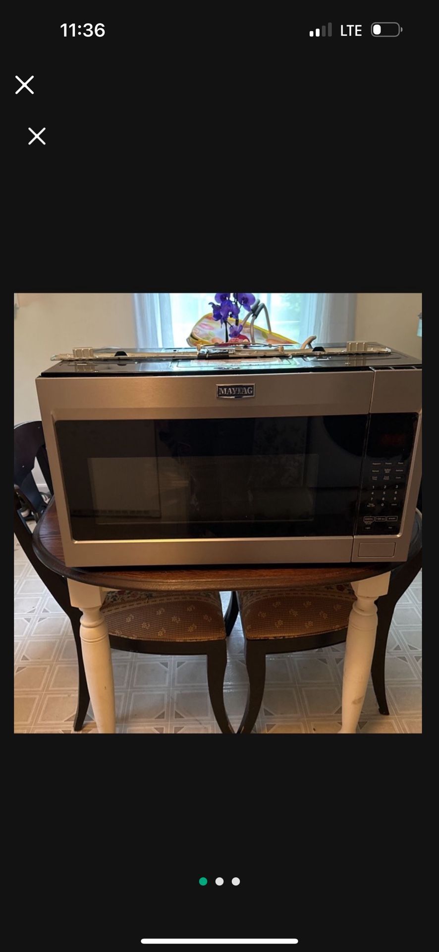 Maytag Overhead Microwave 