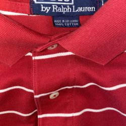 Polo Ralph Lauren-Large-Red, White Stripes