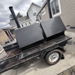 Cadillac Cooker Trailer Smoker 