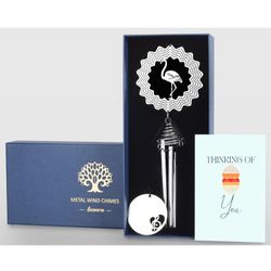 Flamingo Wind Chime with Wind Spinner