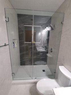 Shower glass doors