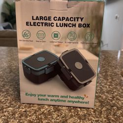 Calentador de alimentos eléctrico, calentador de alimentos portátil para automóvil y hogar, a prueba de fugas, microondas de calefacción de almuerzos 