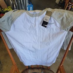 Adidas boys l14-16 long sleeve shirt nwt