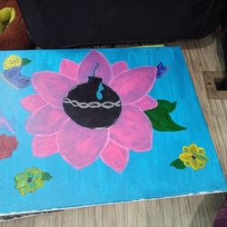 Flower Bomb Painting 