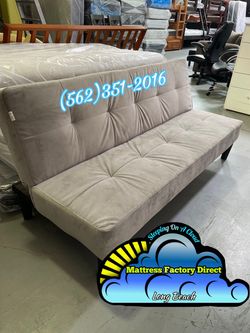 Grey futon couch sofa new convertible