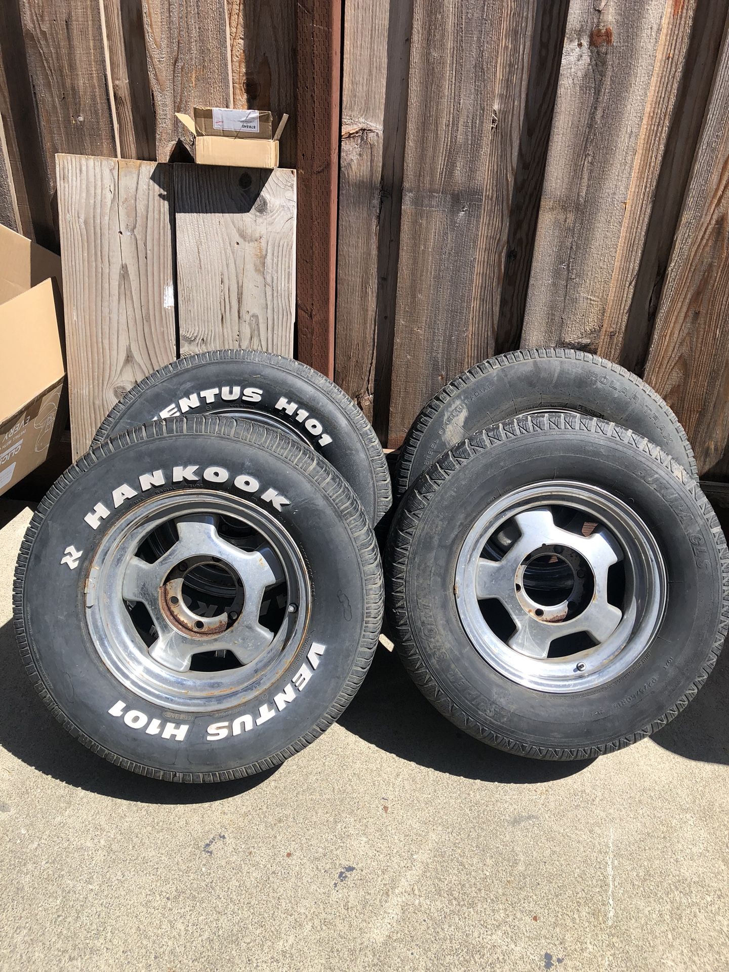 Chevy C10 6-lug wheels and tires