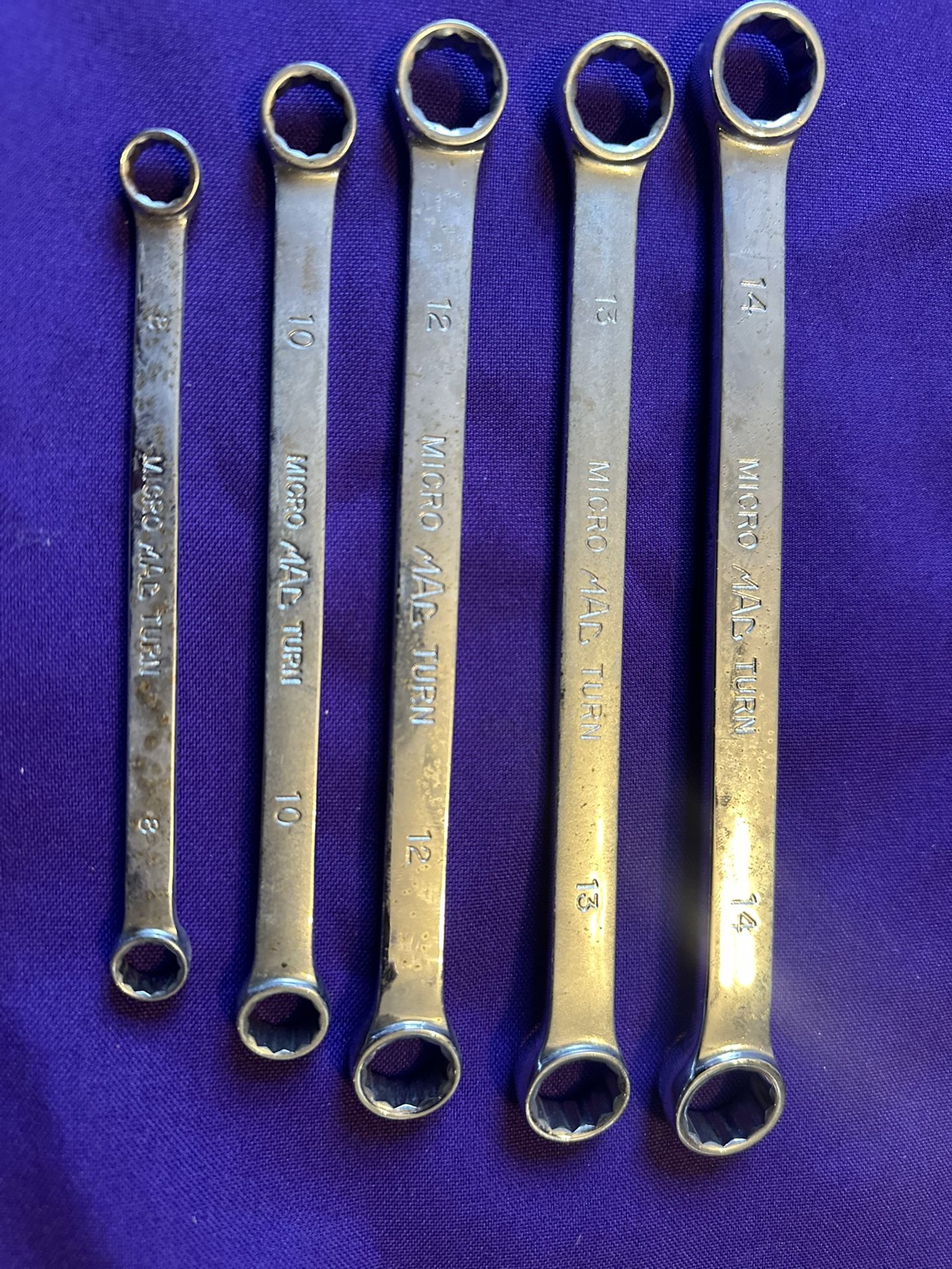 MAC Tools Metric Micro Turn Box End Wrench 8 10 12 13 14 mm BMT2 5Pc