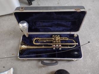 Trumpet with case
