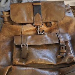 Coach Leather Book Bag