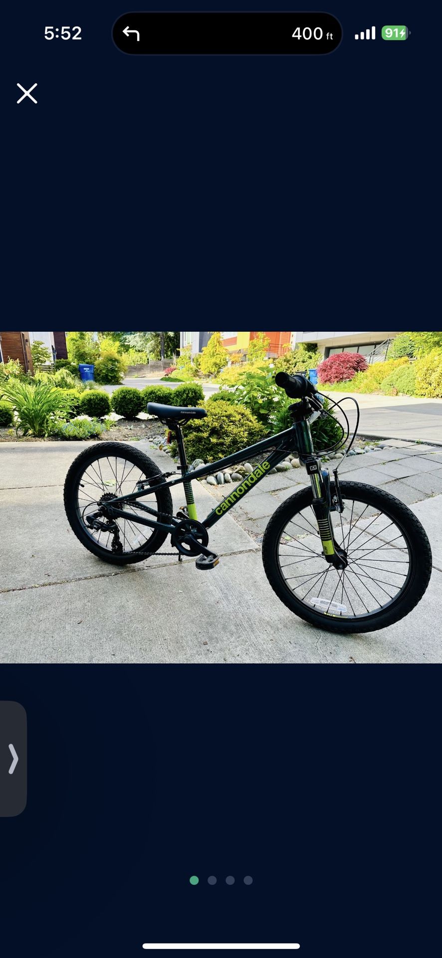 Cannondale Kids Trail Bike Size 20