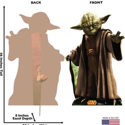 Tall Yoda Cardboard Cut Out. Used Once.