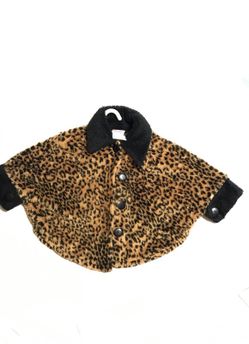 Girls leopard cloak size 2T