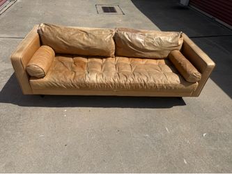 Real leather sofa