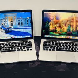 Apple MacBook Pro 13” 2013 Retina I5 8GB 500GB SSD $225 Each