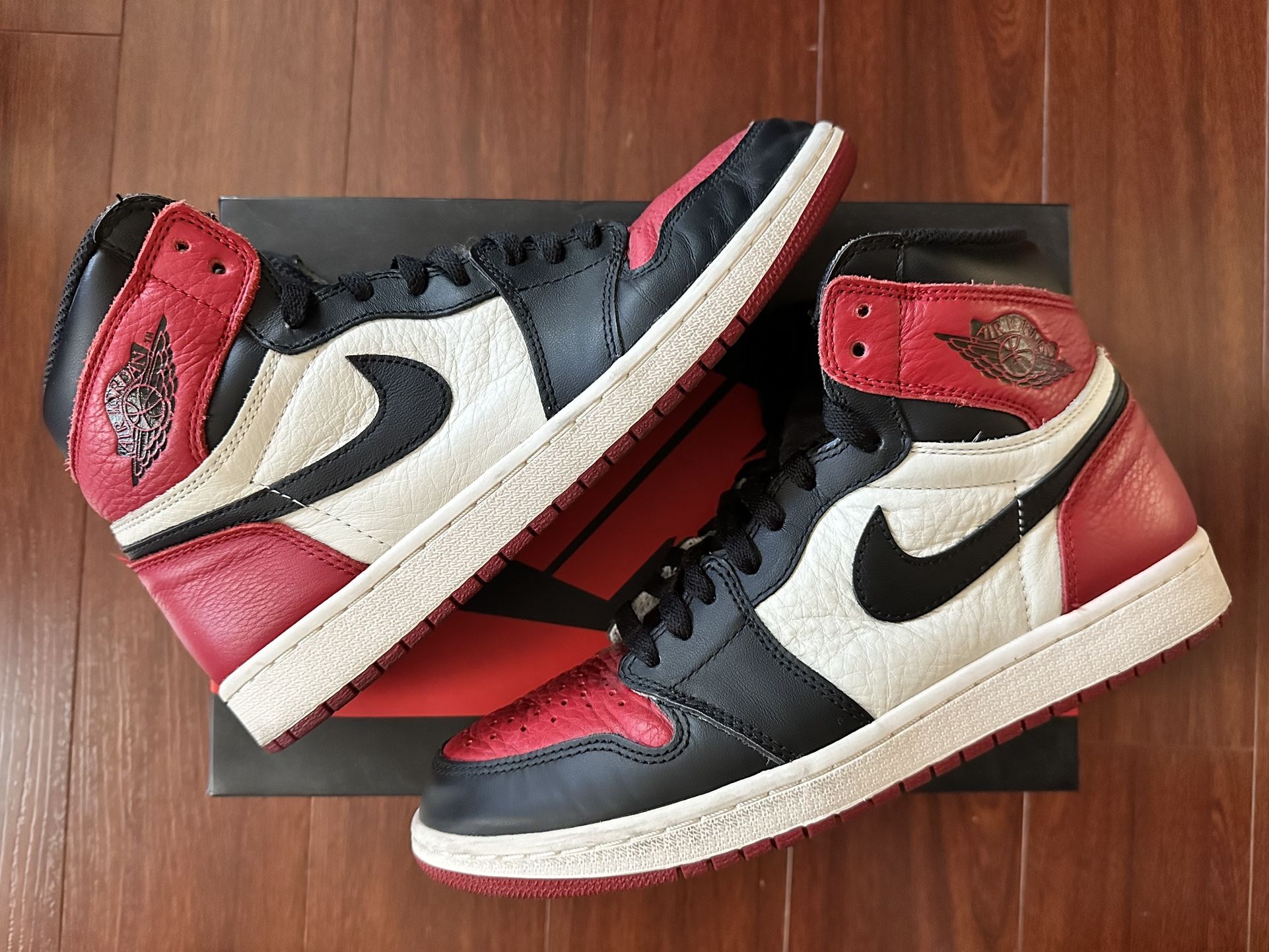 Air Jordan High OG Bred Toe Size 10