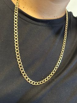 Curb gold chain 10kt (real gold)