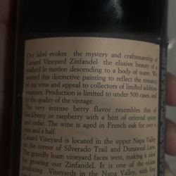 Canrad 1988 Vintage Reserve Wine – Label Intact, Tested  Offer With Any Price