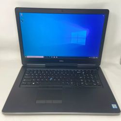 Dell Precision 17.3" High Speed WorkStation Intel Quad Core i7 16 GB RAM 512 GB NVMe SSD 1080p LCD ATI R9 Graphics Webcam HDMI Windows 11 Professional