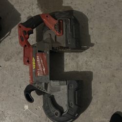 Big Milwaukee Battery Powered Band Saw 
