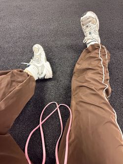 Brown track pants