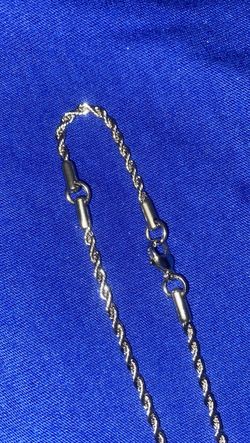 Silver Rope Chain Necklace