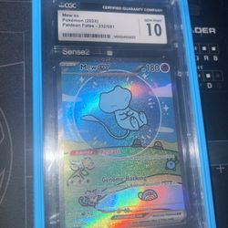 Paldean Fates Mew CGC 10